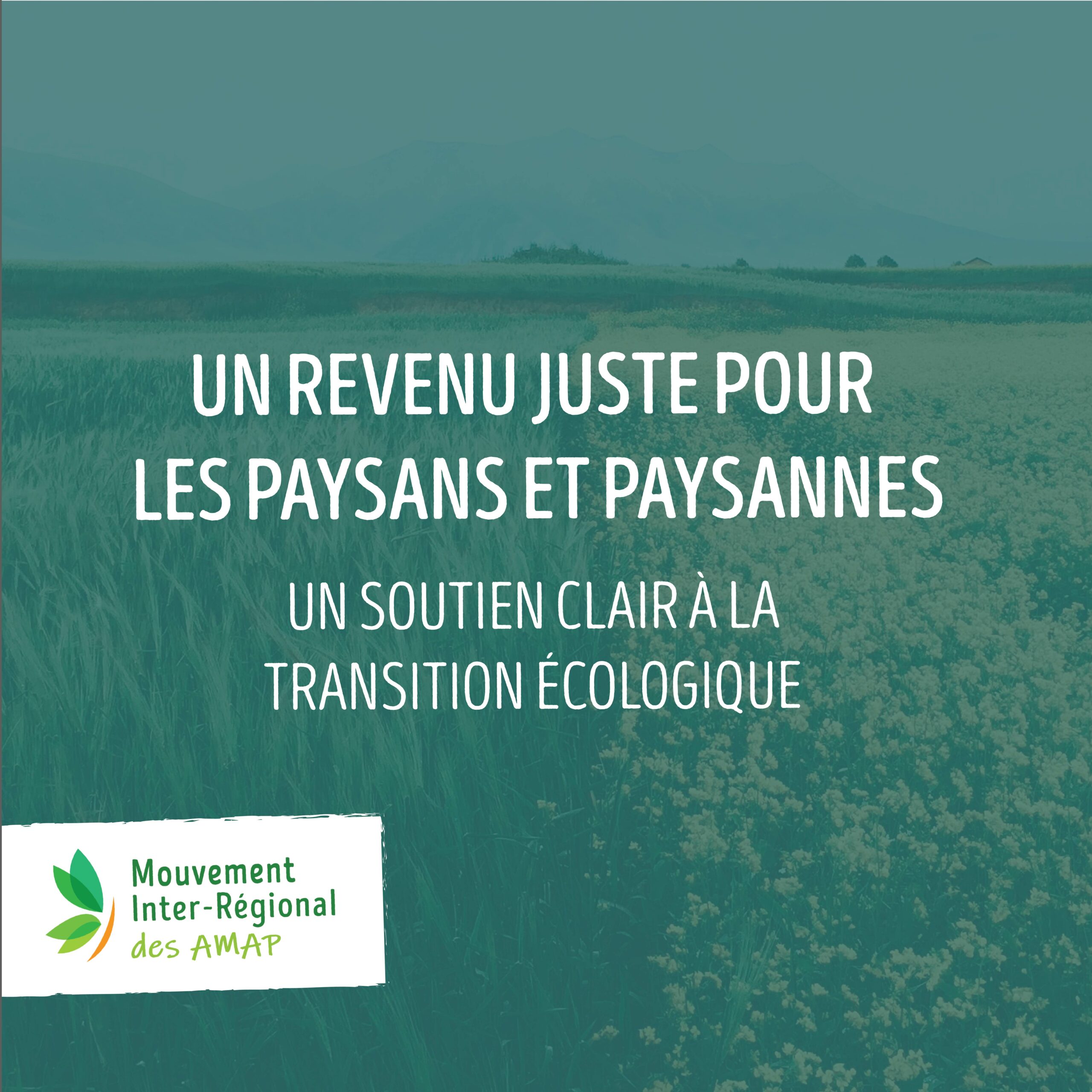 Un revenu juste pour les paysan·nes, un soutien clair à la transition écologique !