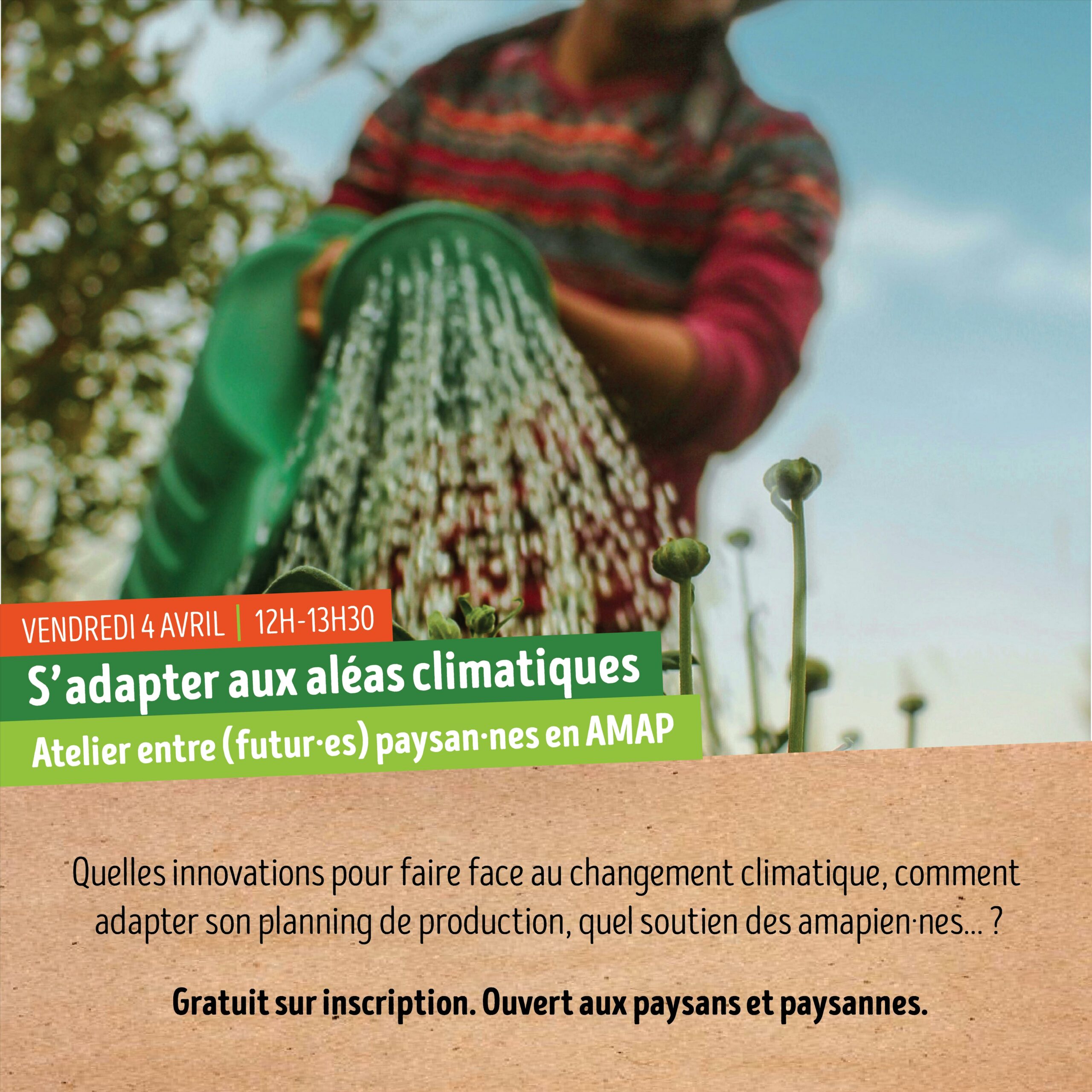 S’adapter aux aléas climatiques : atelier entre paysan·nes en AMAP